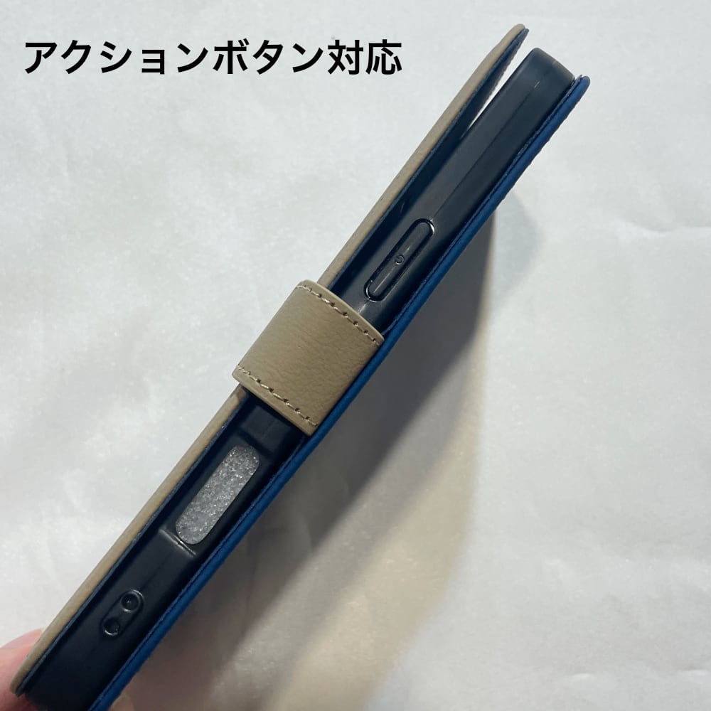 iPhone 16 シリーズ対応 PUレザー ツートンカラフル手帳型ケース 全5色