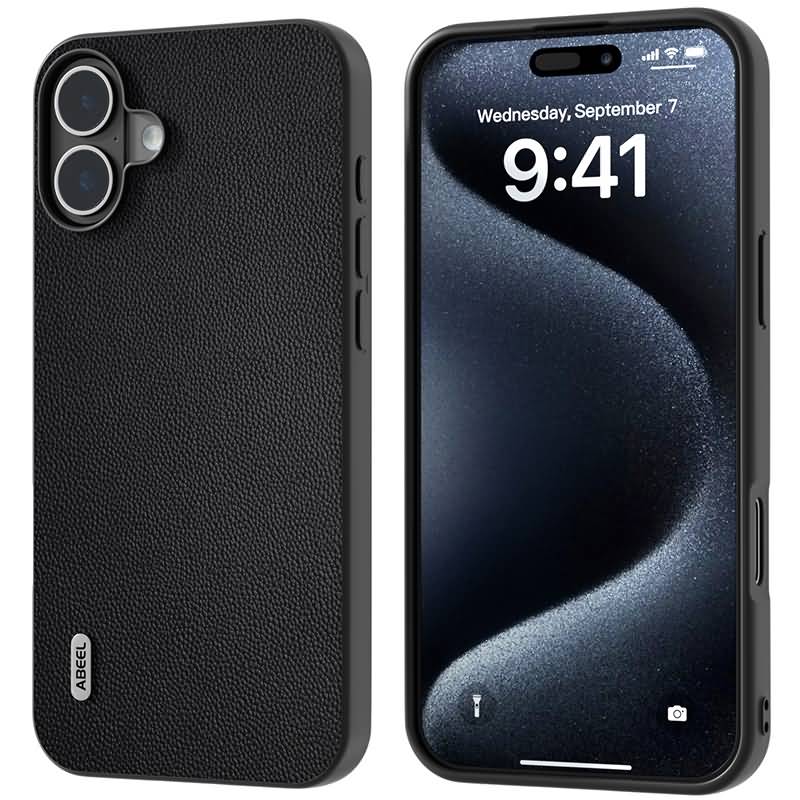 iPhone 16 シリーズ 背面PUレザーケース シンプル 軽量 おしゃれ 全6色