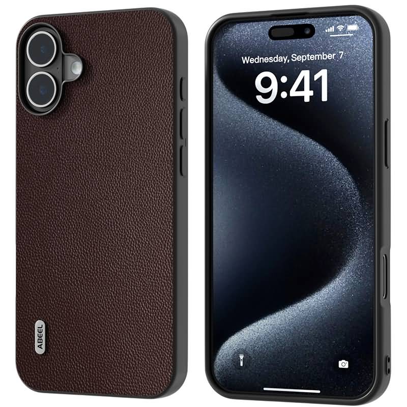 iPhone 16 シリーズ 背面PUレザーケース シンプル 軽量 おしゃれ 全6色