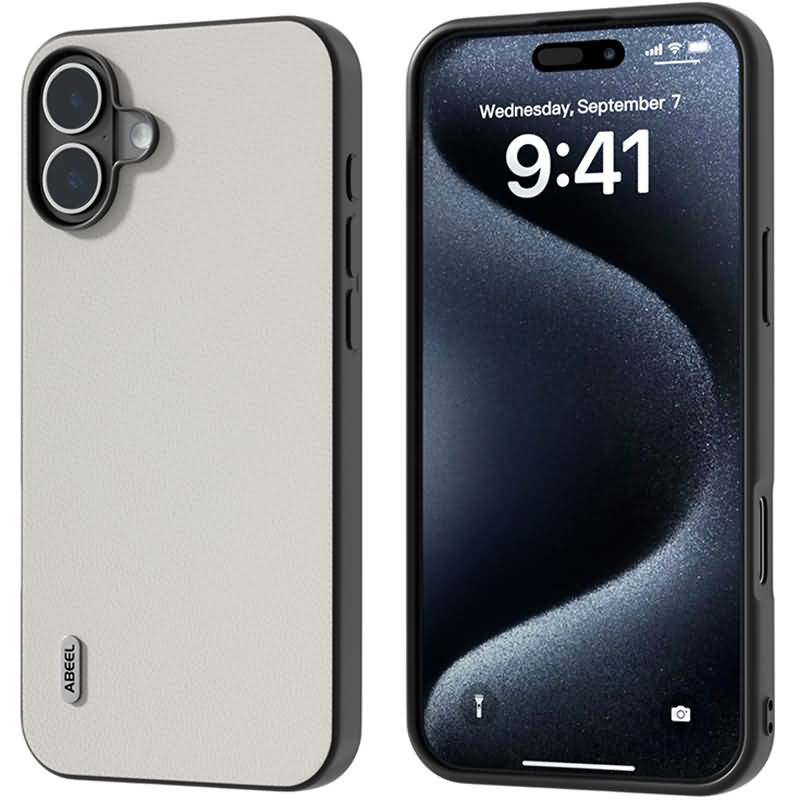 iPhone 16 シリーズ 背面PUレザーケース シンプル 軽量 おしゃれ 全6色