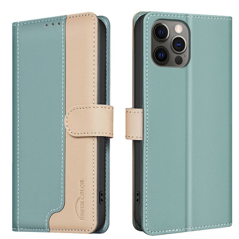 iPhone 16 シリーズ対応 PUレザー ツートンカラフル手帳型ケース 全5色