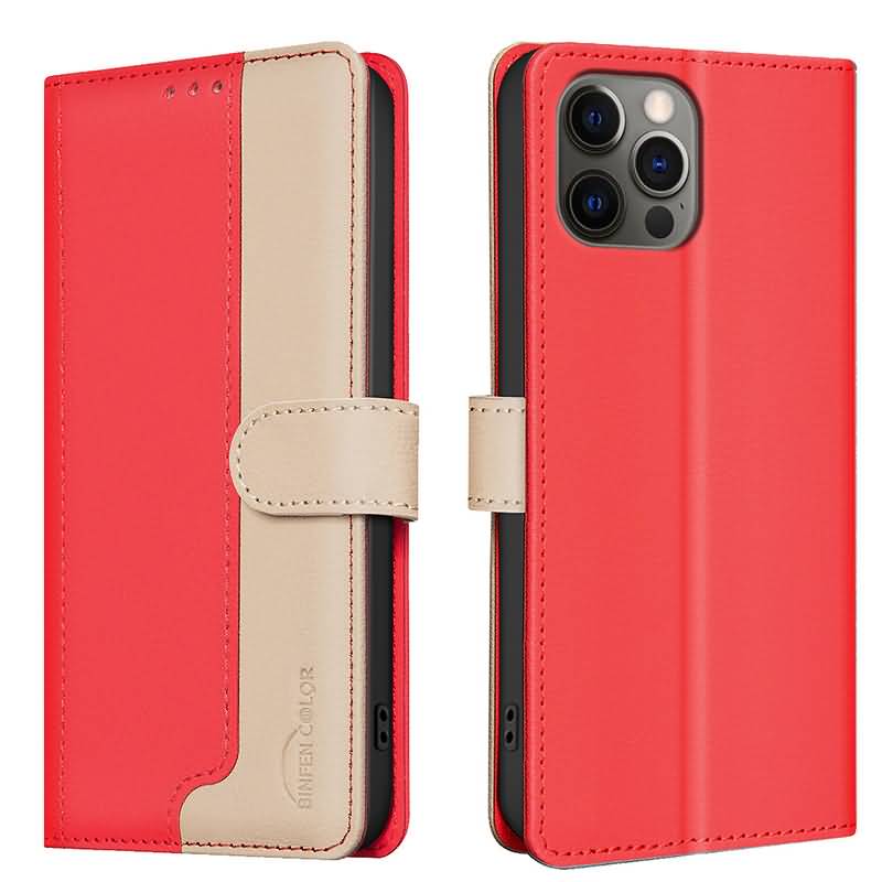 iPhone 16 シリーズ対応 PUレザー ツートンカラフル手帳型ケース 全5色