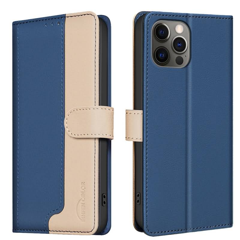 iPhone 16 シリーズ対応 PUレザー ツートンカラフル手帳型ケース 全5色