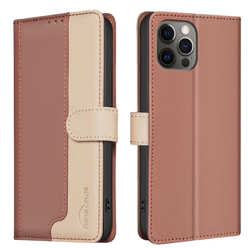 iPhone 16 シリーズ対応 PUレザー ツートンカラフル手帳型ケース 全5色