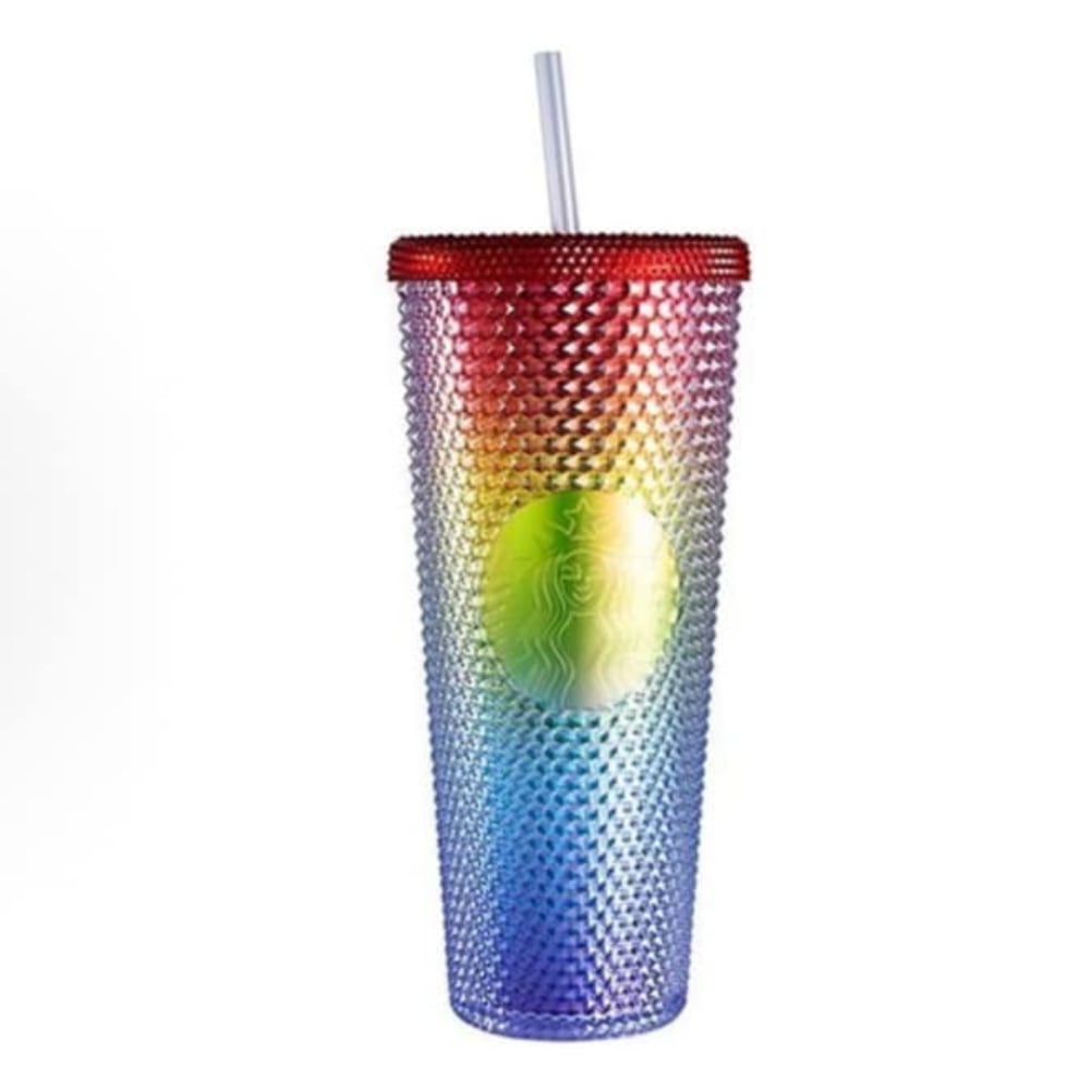 海外限定 Starbucks スターバックス コールドカップタンブラー レインボーカラー 710ml