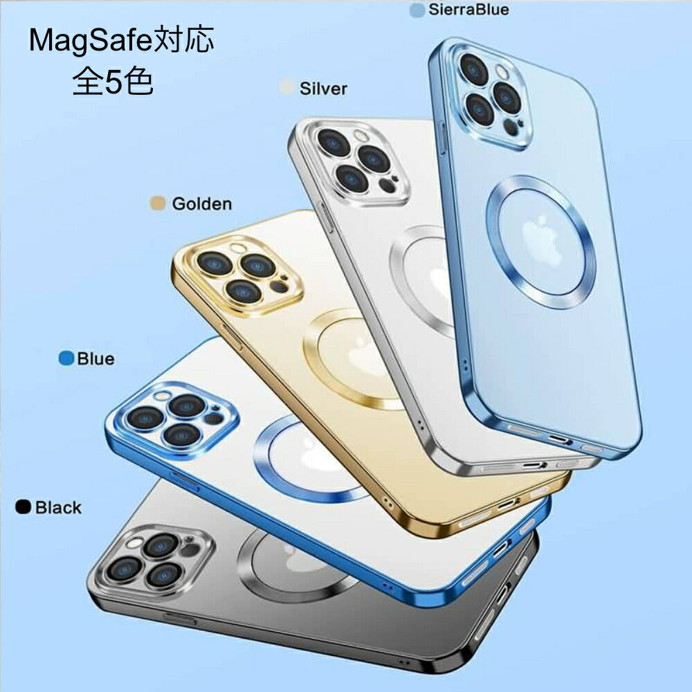 iPhone11・iPhoneSE2020対応フチがキラキラ定番透明TPUソフトケースクリアケースQi対応