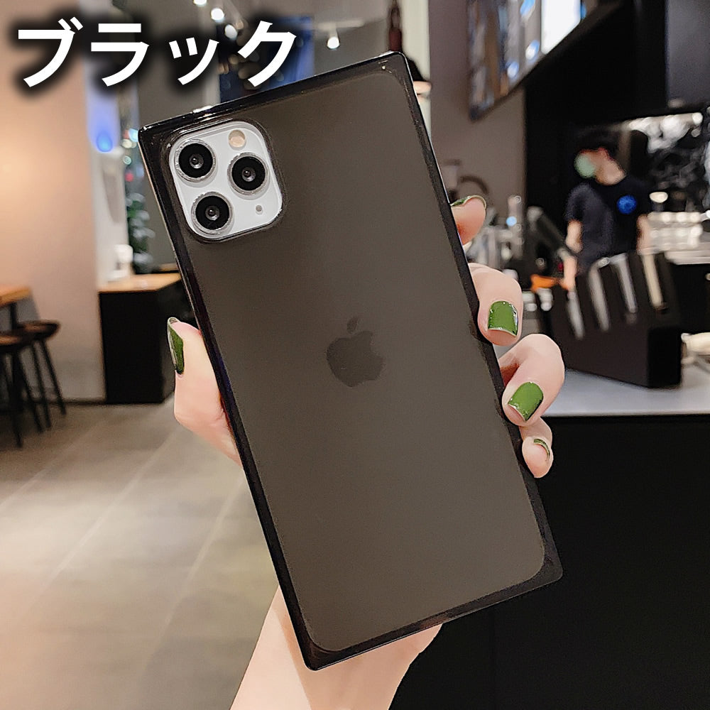 四角 透明スクエアケース iPhoneソフトケース 耐衝撃ケース TPUケース