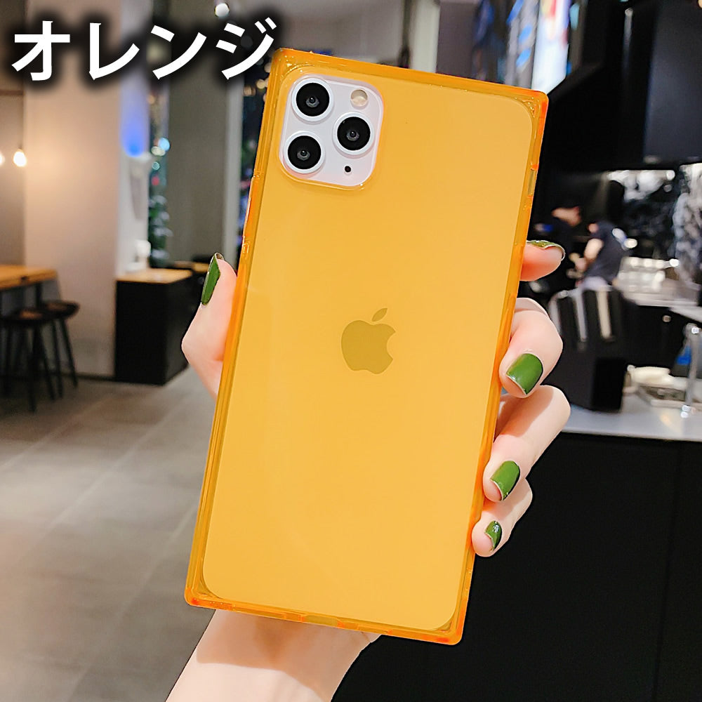 四角 透明スクエアケース iPhoneソフトケース 耐衝撃ケース TPUケース