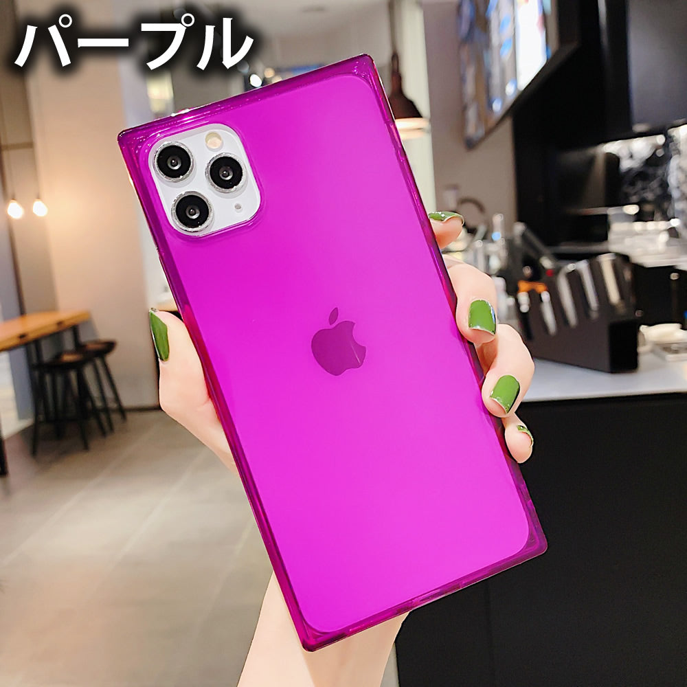 四角 透明スクエアケース iPhoneソフトケース 耐衝撃ケース TPUケース
