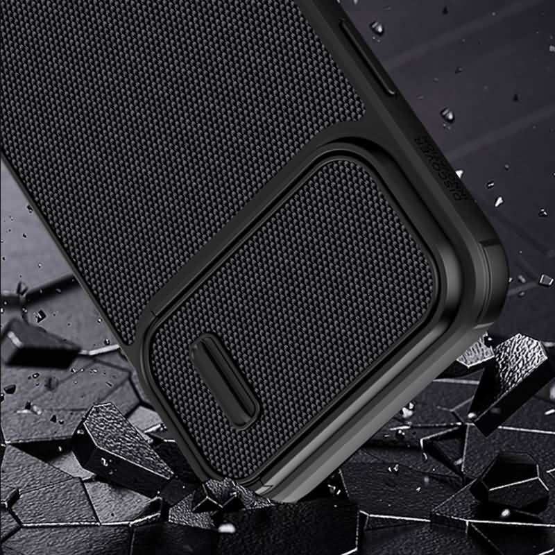 Nillkin正規品 iPhone 14 シリーズ対応 耐衝撃アーマーケース カメラレンズ保護 スライド式 背面型カバー