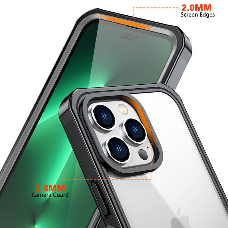 iPhone 14 シリーズ対応 全面保護 PC+TPUケース ワイヤレス充電可能 背面型カバー 耐衝撃