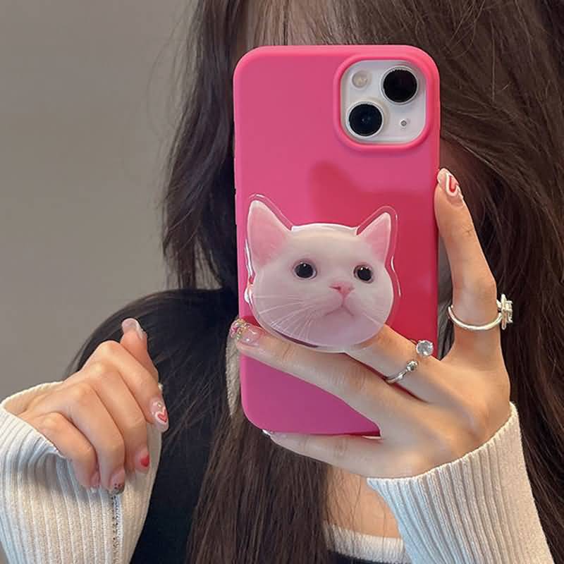 猫の顔スマホスタンド グリップトック キャット 強力接着ジュルシート スマホリング 落下防止