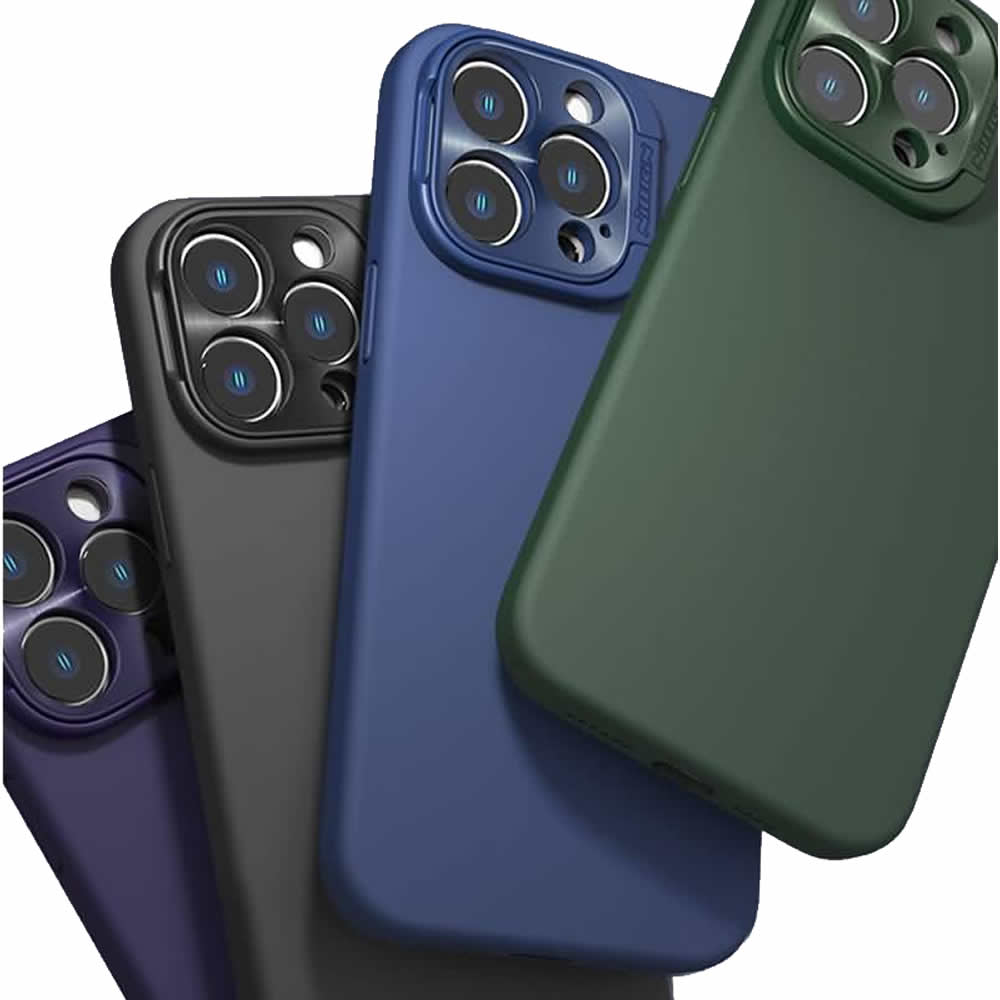 iPhone 15 Pro / Pro Max対応 Nillkin MagSafe対応 カメラプロテクタ搭載 耐衝撃リキッドシリコンケース 14シリーズ