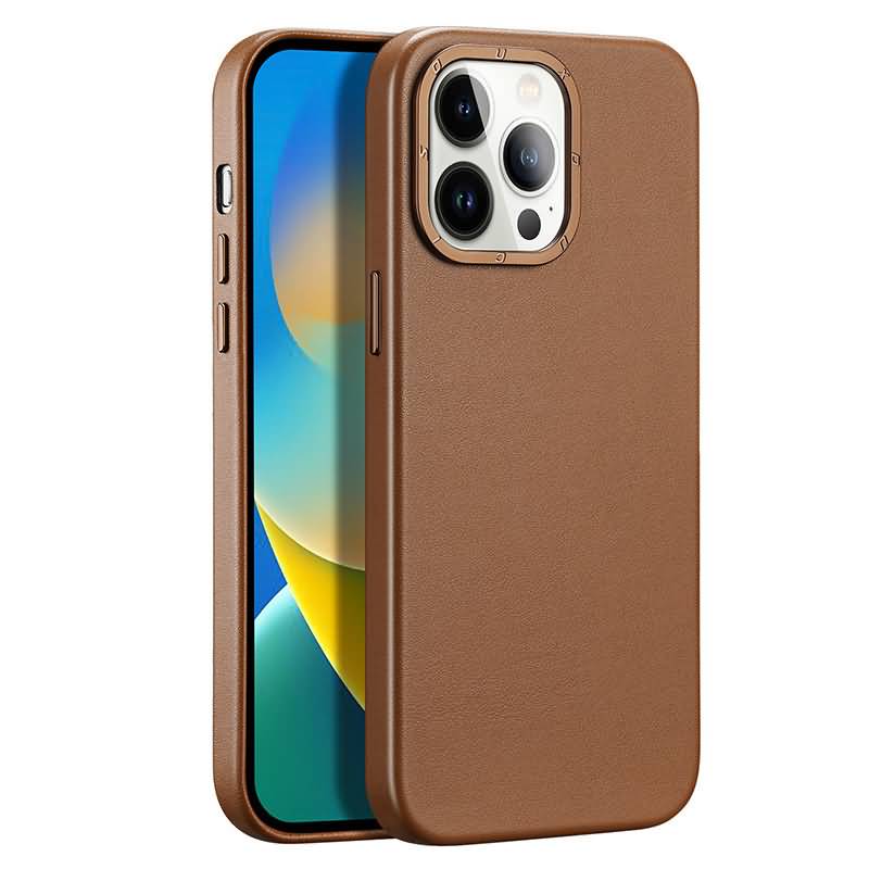 iPhone 14 シリーズ対応 MagSafe対応 DUX DUCIS社製 高品質PUレザーケース ワイヤレス充電対応 背面型カバー 耐衝撃