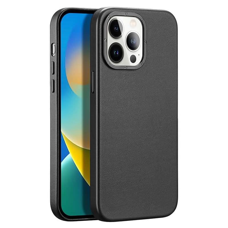 iPhone 14 シリーズ対応 MagSafe対応 DUX DUCIS社製 高品質PUレザーケース ワイヤレス充電対応 背面型カバー 耐衝撃