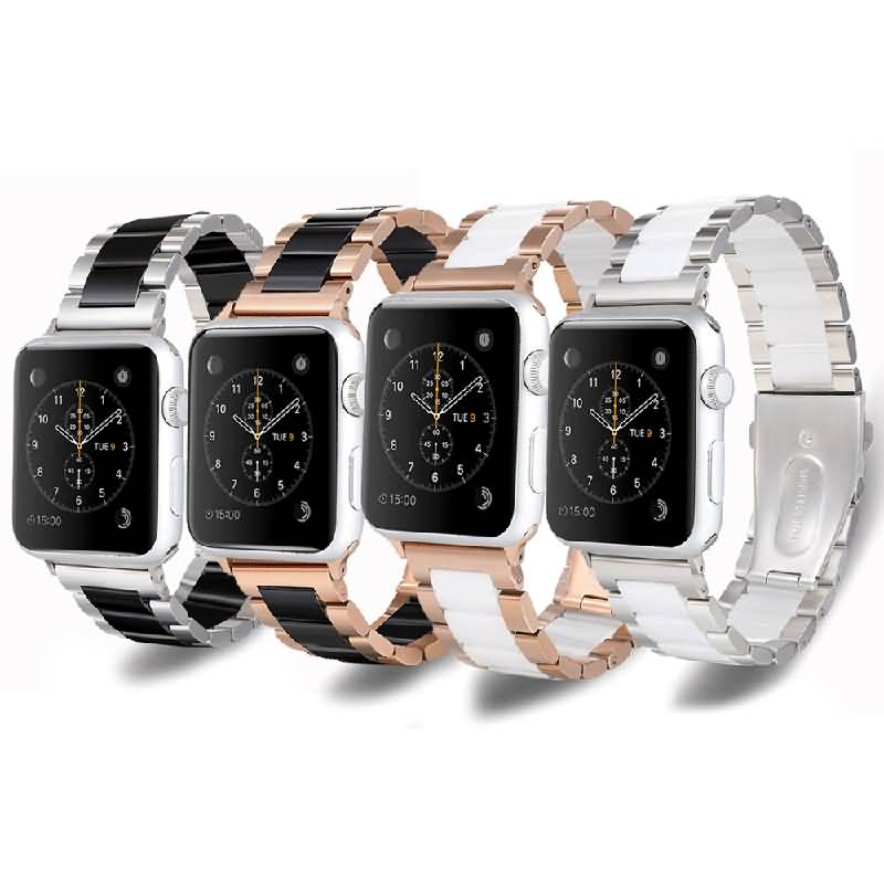 Apple Watch 各機種対応 ステンレススティール + セラミック 