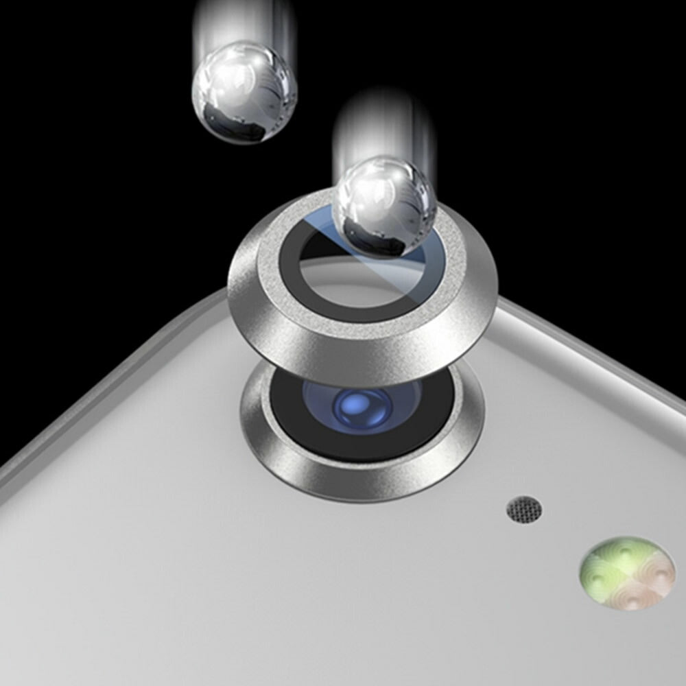 iPhone7/8/SE2/SE3用カメラレンズ保護アルミプロテクターフィルムアルミニウムカメラレンズカバー強化ガラス保護フィルム
