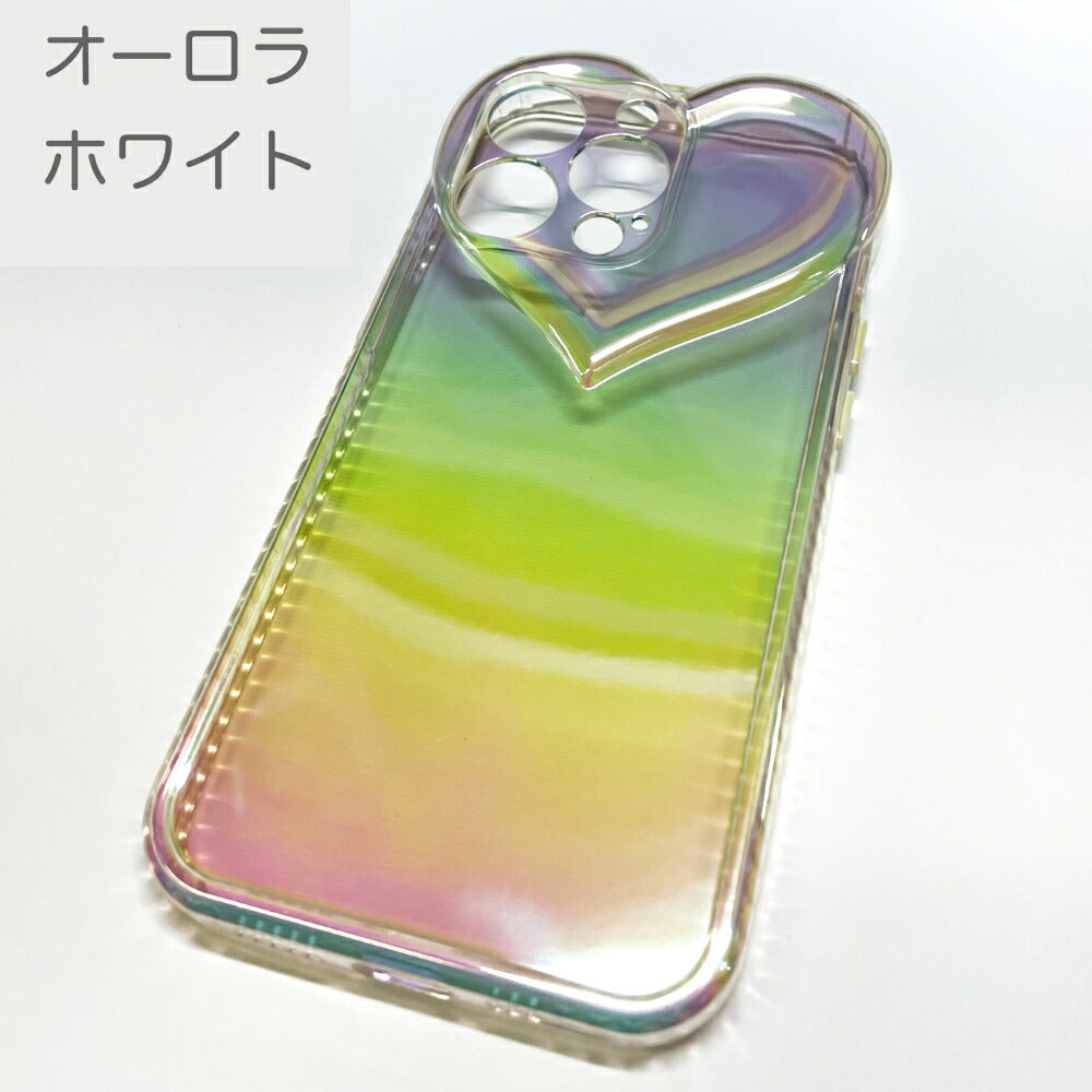 iPhone13ProMaxminiハートモチーフカメラレンズ保護TPUケースカメラまで保護ソフトTPUスマホケースオーロラかわいいおしゃれ韓国送料無料