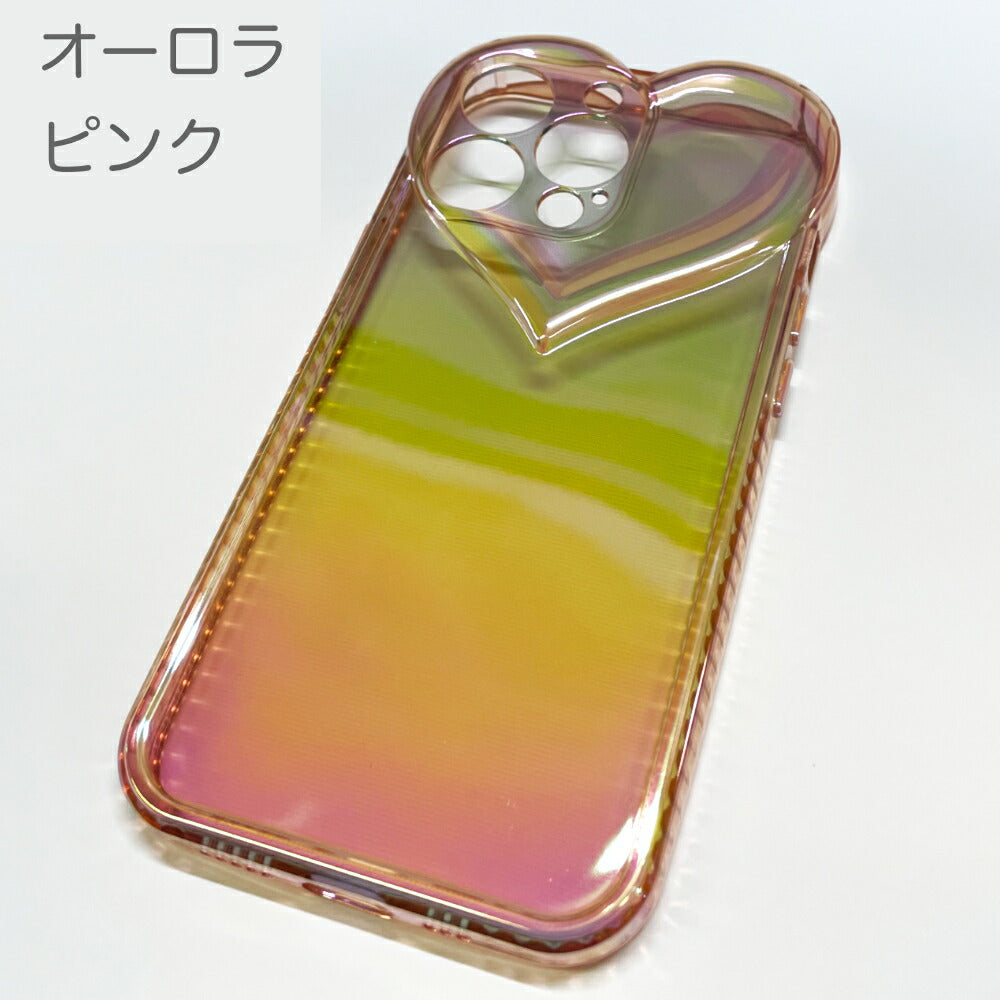 iPhone13ProMaxminiハートモチーフカメラレンズ保護TPUケースカメラまで保護ソフトTPUスマホケースオーロラかわいいおしゃれ韓国送料無料