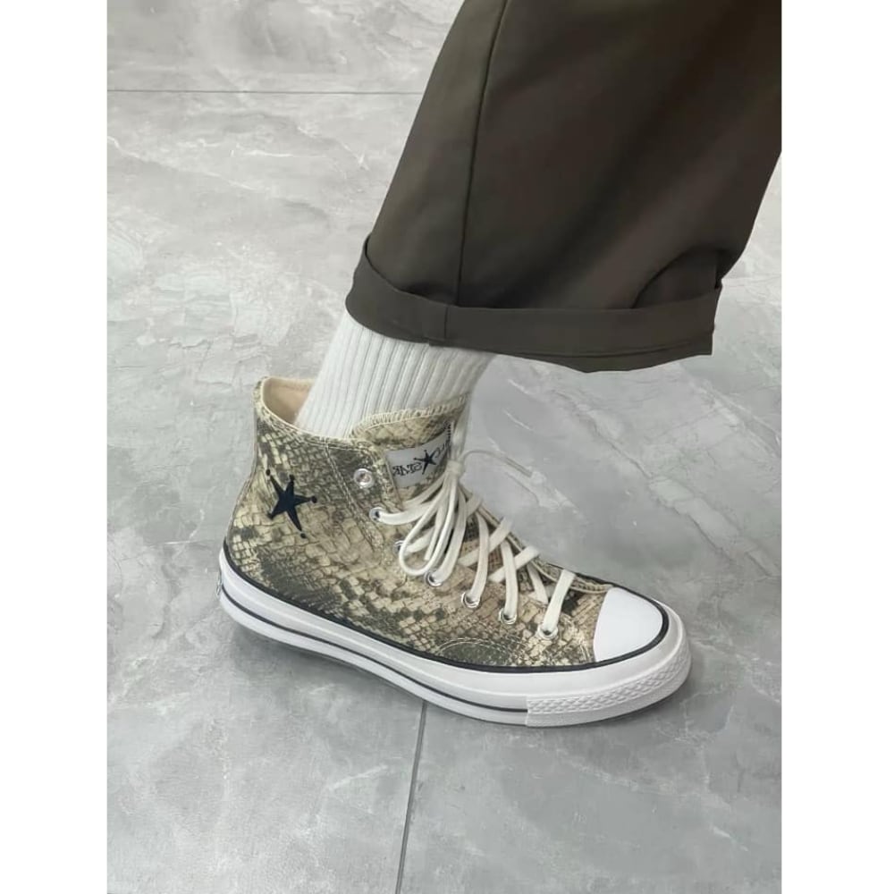 Stussy × Converse Chuck Taylor All Star 70 Hi Snakeskin 日本未発売モデル海外限定カラー コンバース ステューシー