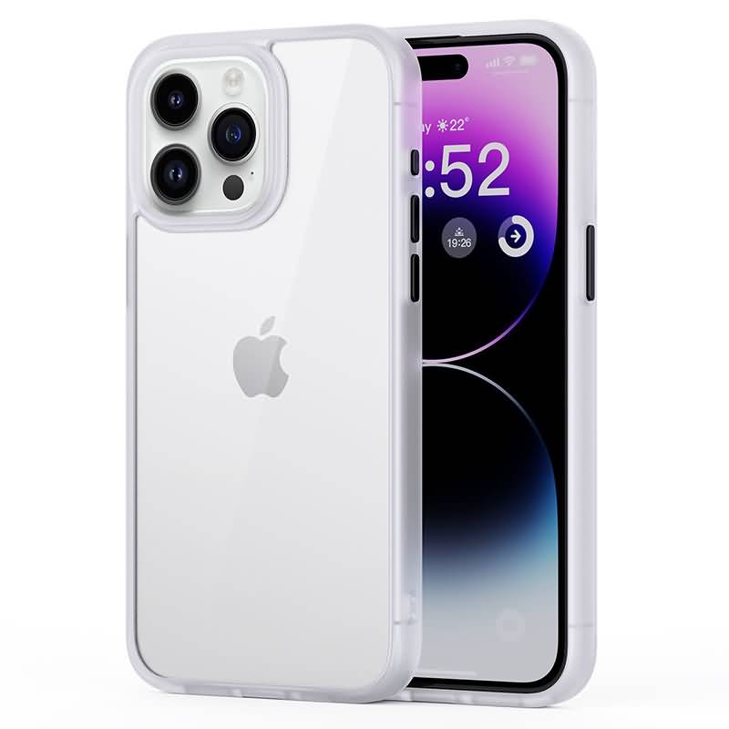 iPhone 16 シリーズ 2in1 PC+TPUケース シンプル サラサラ質感 全4色