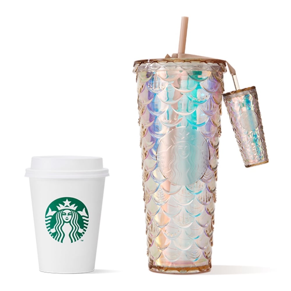 海外限定 中国限定モデル Starbucks スターバックス コールドカップタンブラーマーメードフィッシュスケール ゴールド 710ml オ –  スマホ堂 高松トキワ街店