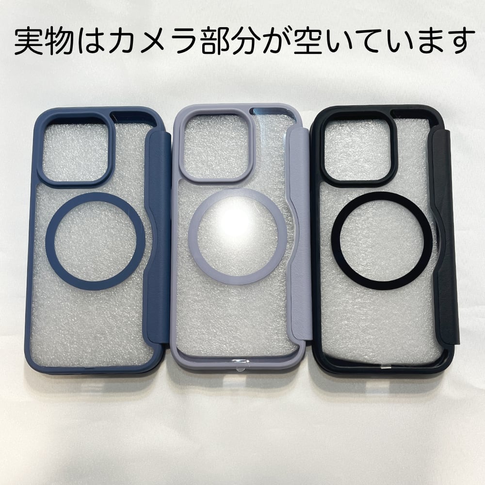 iPhone 15 シリーズ対応 MagSafe対応 DUX DUCIS社製 PUレザー耐衝撃手帳ケース 背面透明 マグネット搭載フラップ