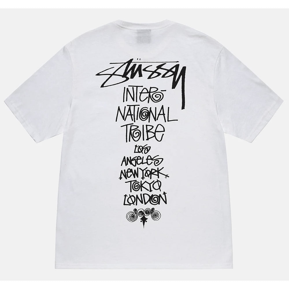 STUSSY TRIBE STACK TEE ステューシー ホワイト L & XL