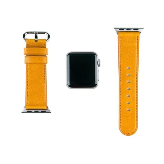 alto Leather Strap for Apple Watch キャラメルブラウン（シルバー金具）41mm/40mm/38mm