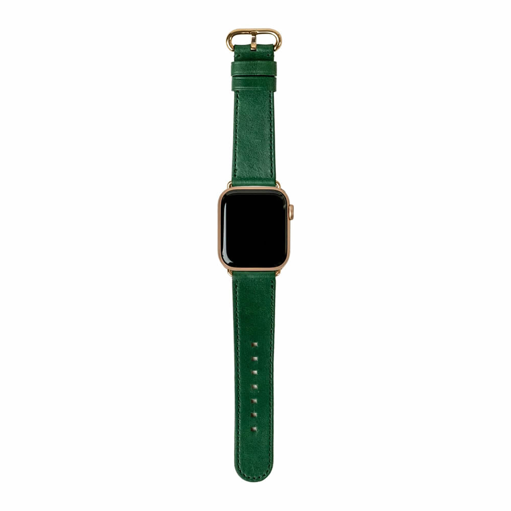 alto Leather Strap for Apple Watch フォレストグリーン（ゴールド