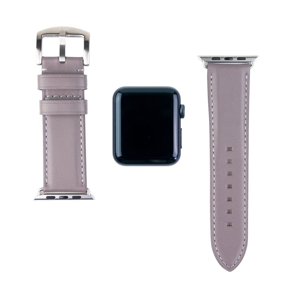 alto Leather Strap for Apple Watch セメントグレー（シルバー金具）49mm/45mm/44mm/42mm