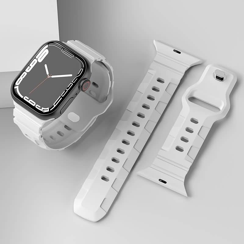 Apple Watch スポーツバンド シリコンバンド ホワイト 38mm対応 - 時計