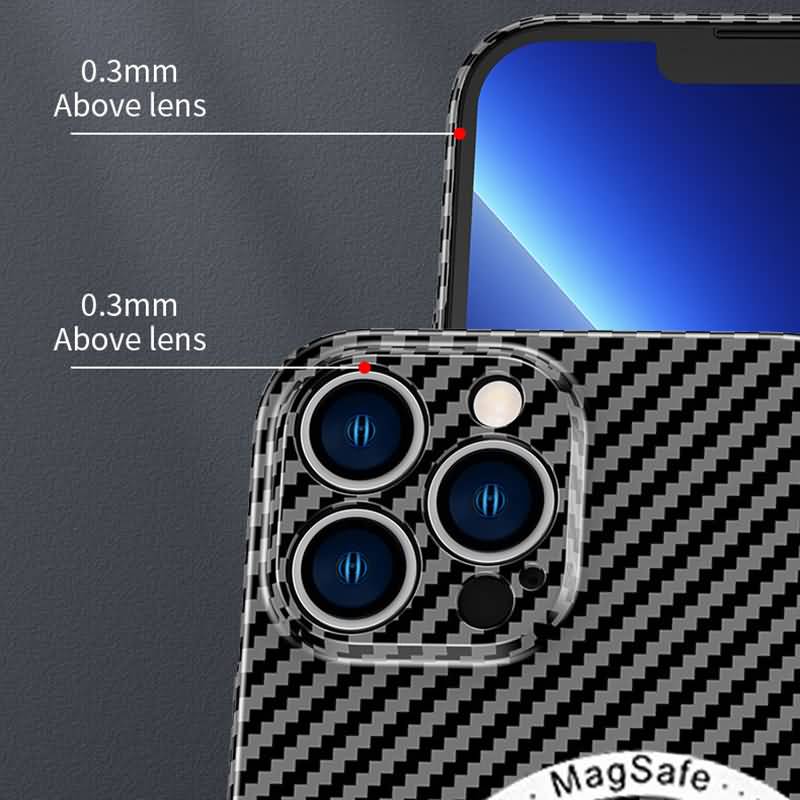 iPhone 14 シリーズ対応 カーボン風PCケース Magsafe対応 カメラレンズ保護 背面型カバー iPhone 13