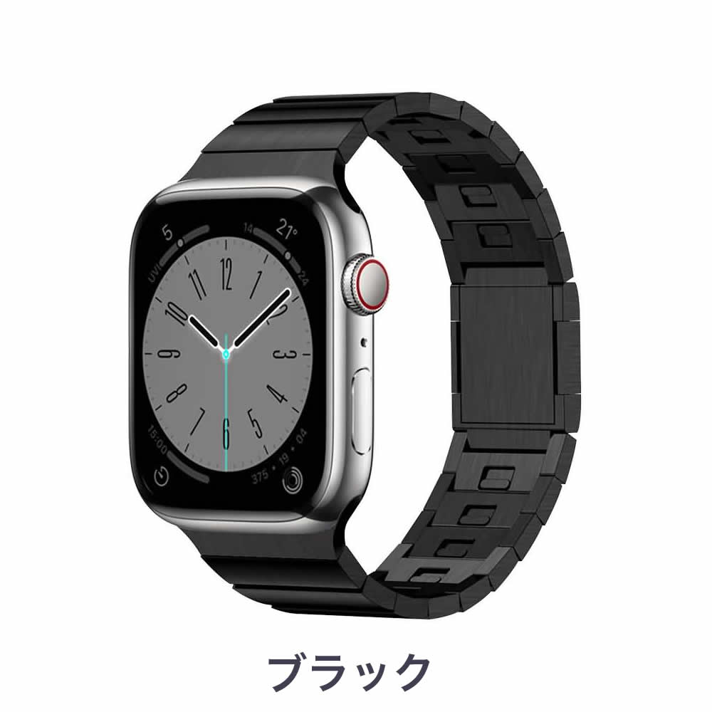 Apple Watch 49/45/44/42mm対応 マグネットバックル搭載ステンレスバンド