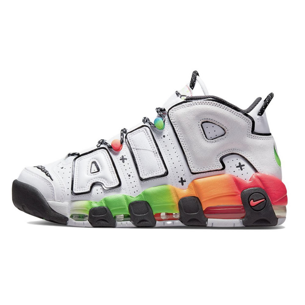 Nike Air More Uptempo 96 Ghost "White/Blue/Orange Green" 日本未発売モデル海外限定カラー ナイキ エアモアアップテンポ 96 ゴースト "ホワイト/ブルー/オレンジ グリーン"