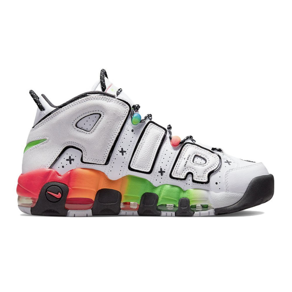 Nike Air More Uptempo 96 Ghost "White/Blue/Orange Green" 日本未発売モデル海外限定カラー ナイキ エアモアアップテンポ 96 ゴースト "ホワイト/ブルー/オレンジ グリーン"