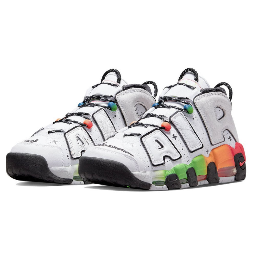 Nike Air More Uptempo 96 Ghost "White/Blue/Orange Green" 日本未発売モデル海外限定カラー ナイキ エアモアアップテンポ 96 ゴースト "ホワイト/ブルー/オレンジ グリーン"