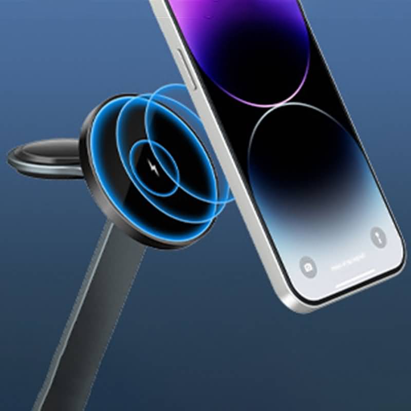 MagSafe対応 3in1ワイヤレス充電器 iPhone Apple Watch  AirPods Pro シリーズ対応 同時充電可能 スタイリッシュ シンプル 15W 急速充電 マグネット スタンド機能