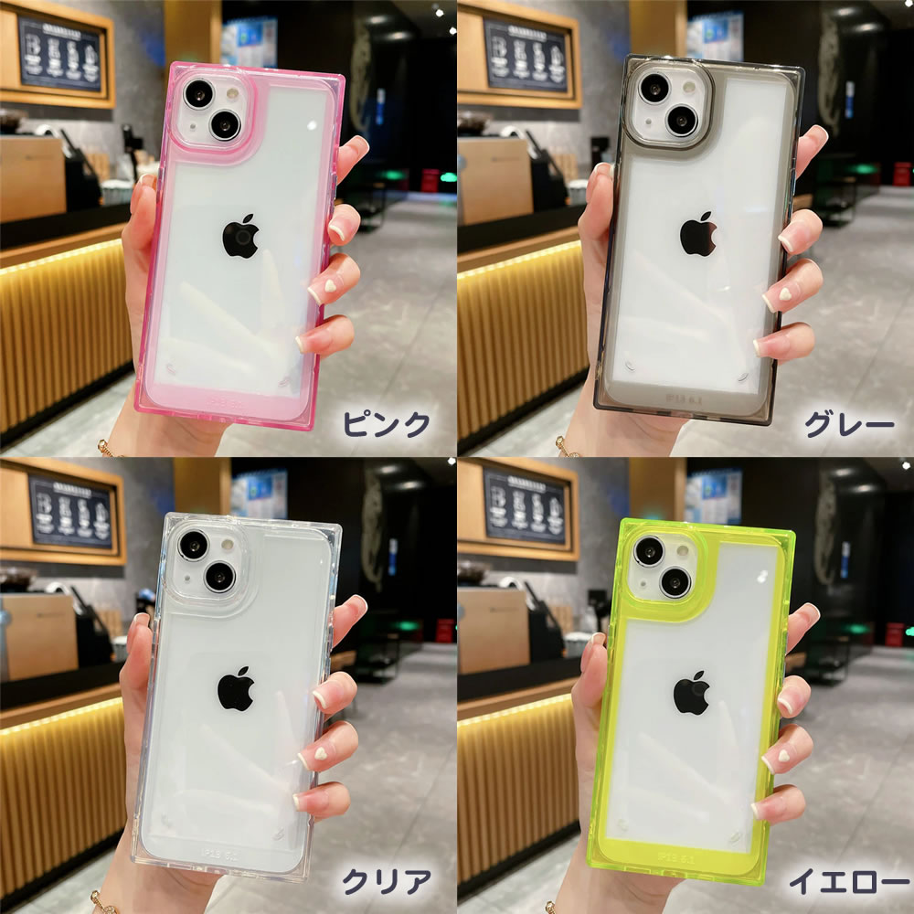 iPhone 11 ハイブリッドケース ガラス スクエア ピンク - その他