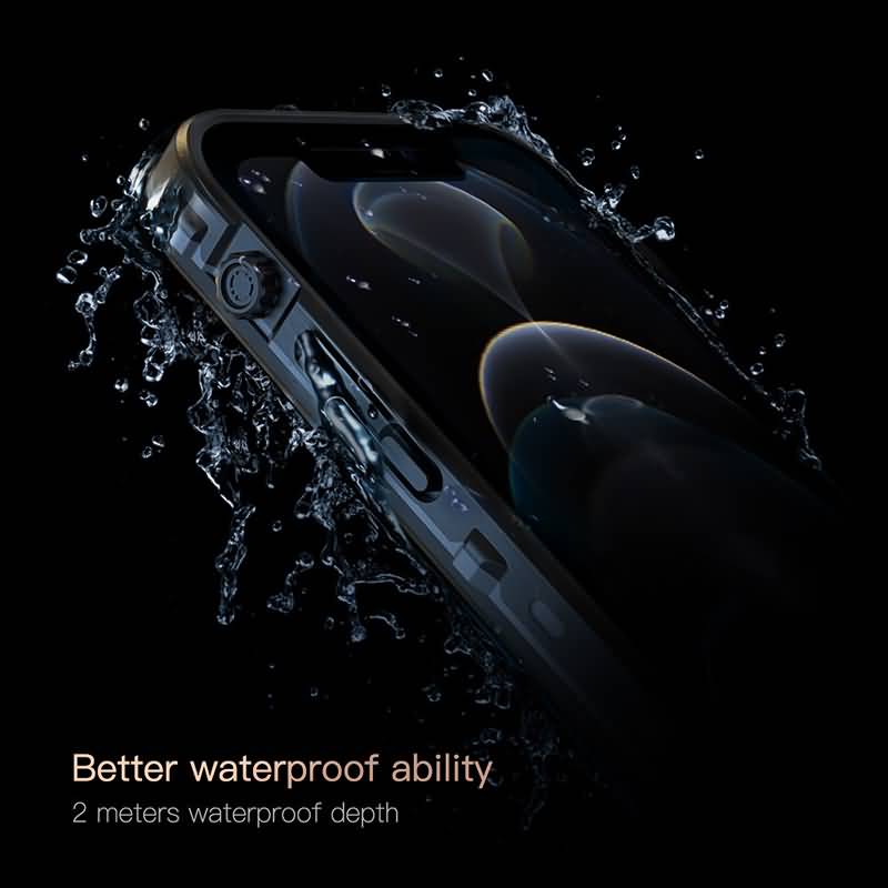 iPhone12ProMaxmini防水・防塵・耐衝撃完全密閉ケースポリカーボネート&TPUハイブリッドケーススタンド機能搭載スマホケースIP68相当全4色