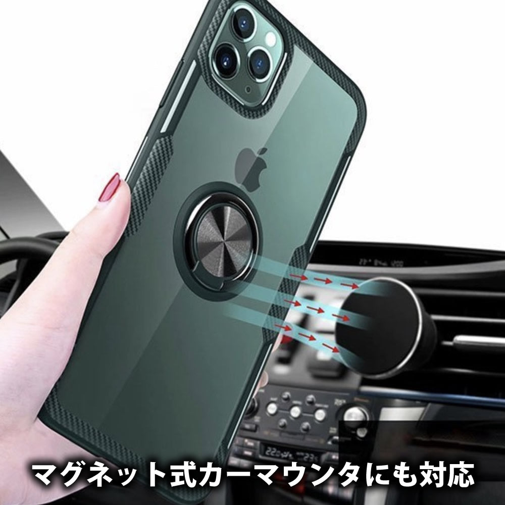 iPhone12ProMaxminiリング付きケース背面が透明のソフトフレームケースiPhone11ProMAX背面クリアクリアケーススマホリング付きiPhone透明ケース